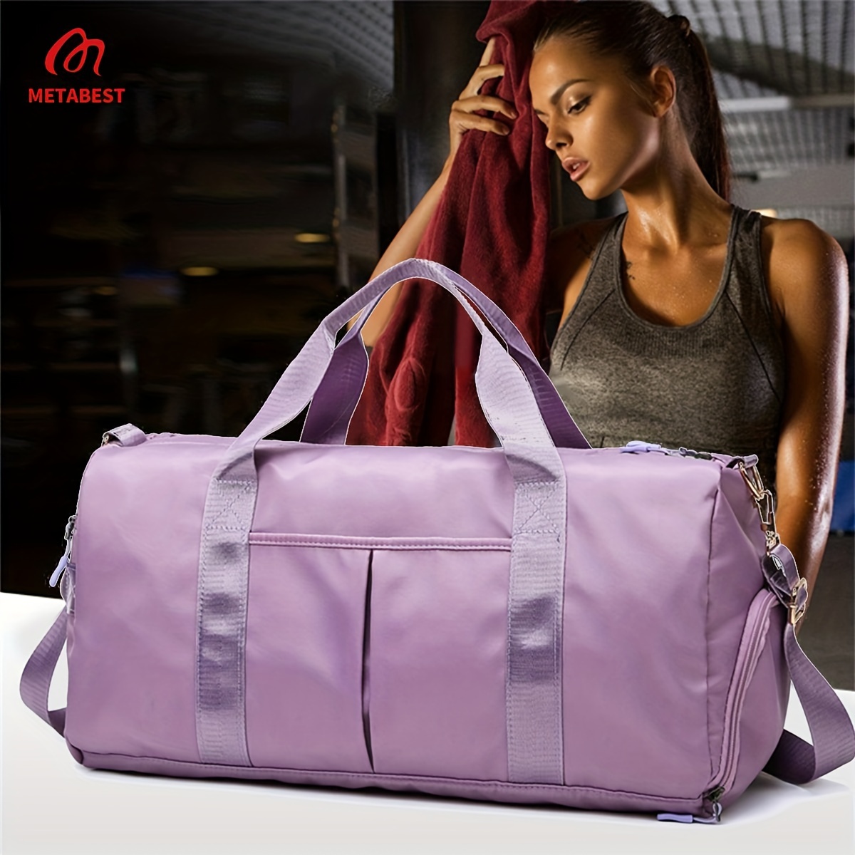 Travel Duffle Bag Large Capacity Women Fitness Sports Bag Dry