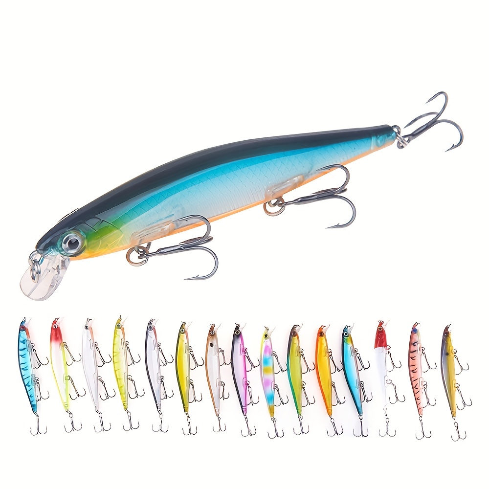 10/31pcs Fishing Lures Kit, Mixed Including Minnow Popper Crank Baits With  Hooks, For Saltwater Freshwater Trout Bass Salmon Fishing
