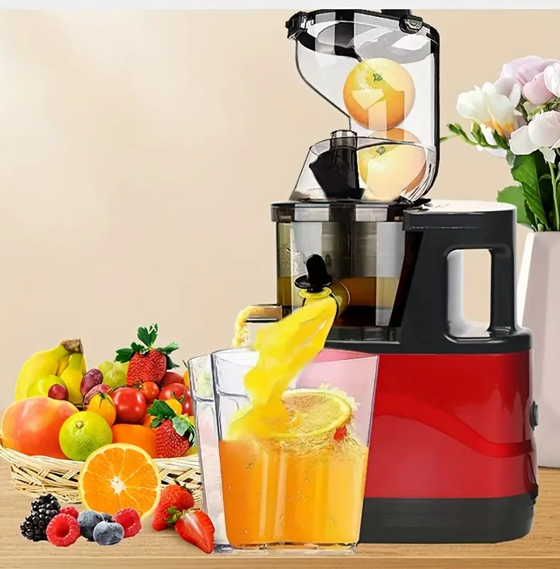 1pc juicer machines cold press juicer masticating juicer perfect for orange apples citrus juicing wide chute for easy fruit and vegetable intake for kitchen details 19