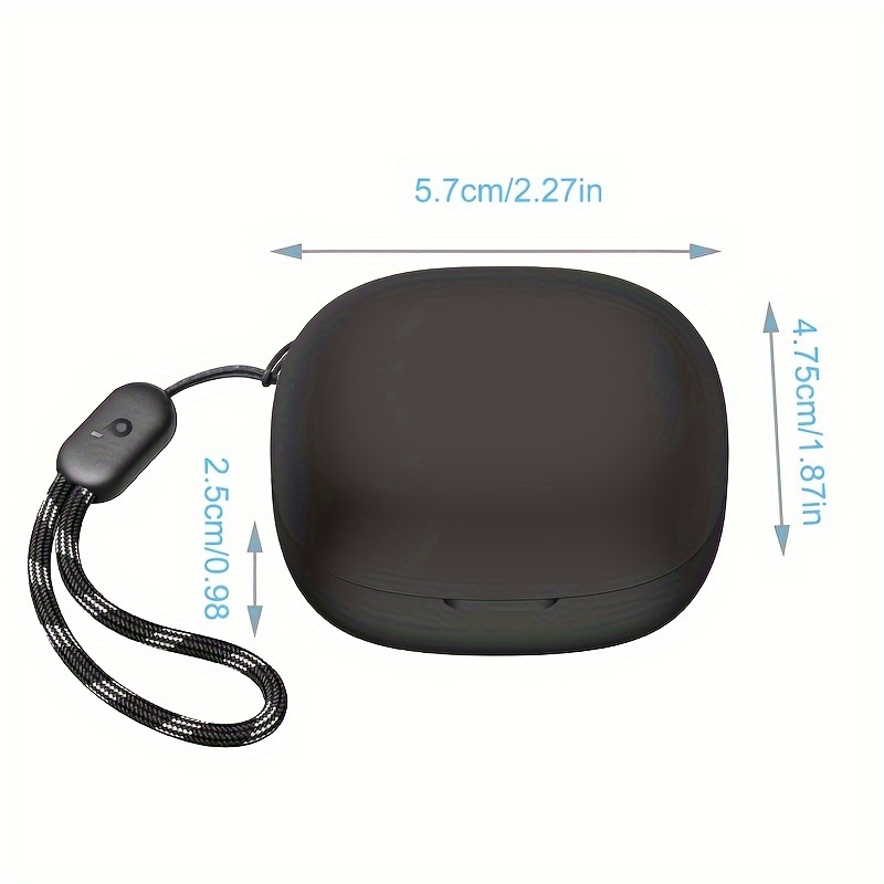  Geiomoo Silicone Case for Anker Soundcore R50i, Anker Soundcore  P20i, Protective Cover with Lanyard (Black) : Electronics
