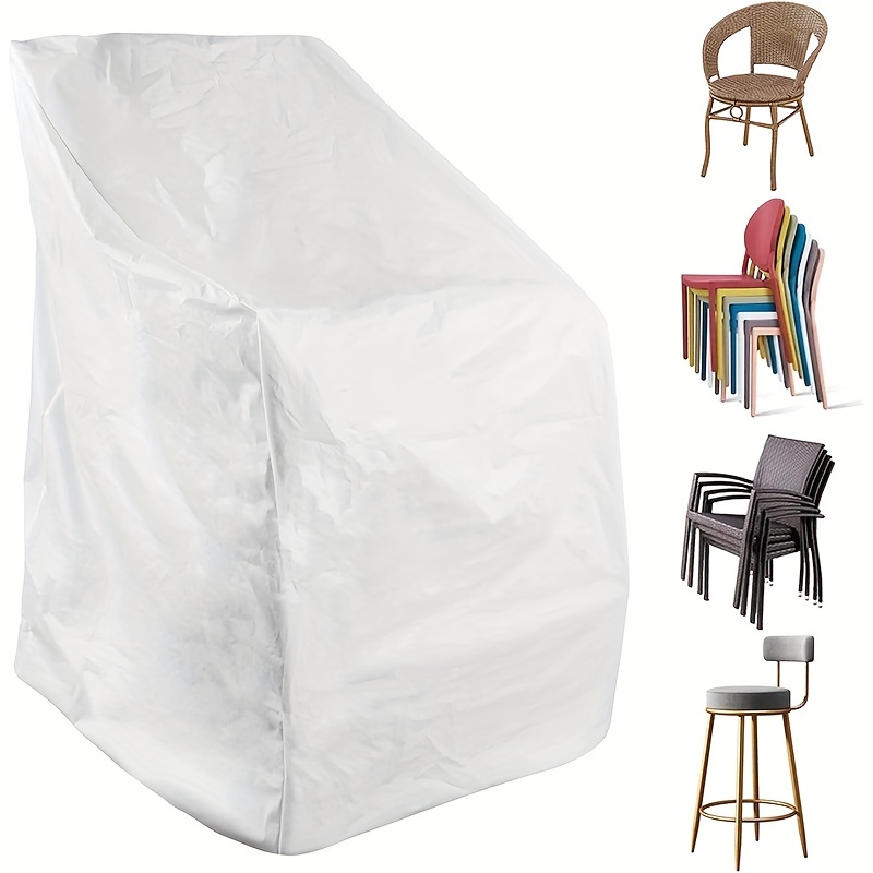 Housse de protection pour chaise de jardin - Housse anti-poussière pour  chaise à