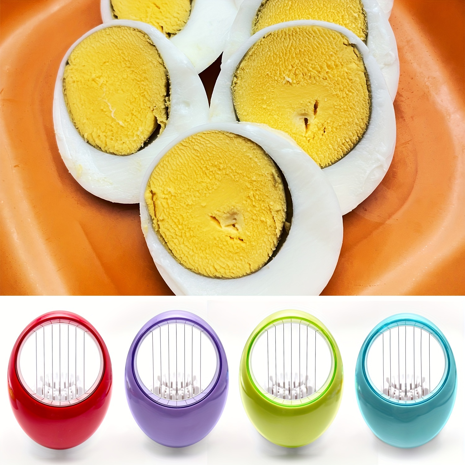 Household Multifunctional Egg Cutter Egg Slicer For Hard - Temu