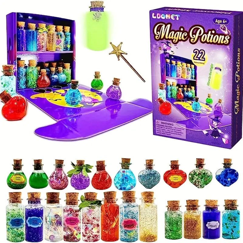 Kit Di Pozioni Magiche Delle Fate Per Bambini - Fai Da Te 22 Bottiglie Di  Pozioni Magiche, Kit Di Arte Creativa Per Ragazze, Divertenti Giocattoli