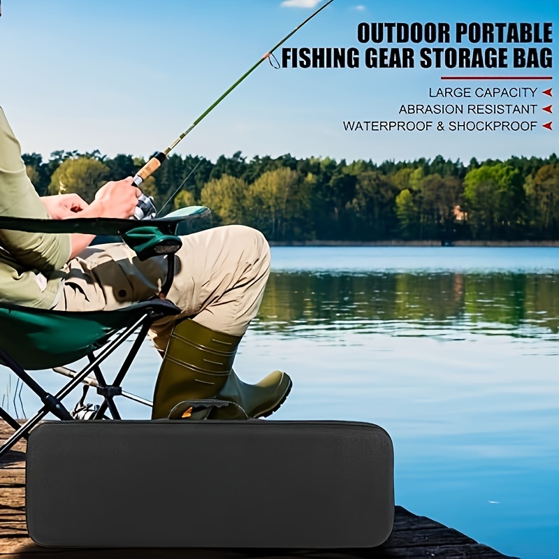 FSMY Portable Fishing Reel Bag EVA Waterproof Case Cover For