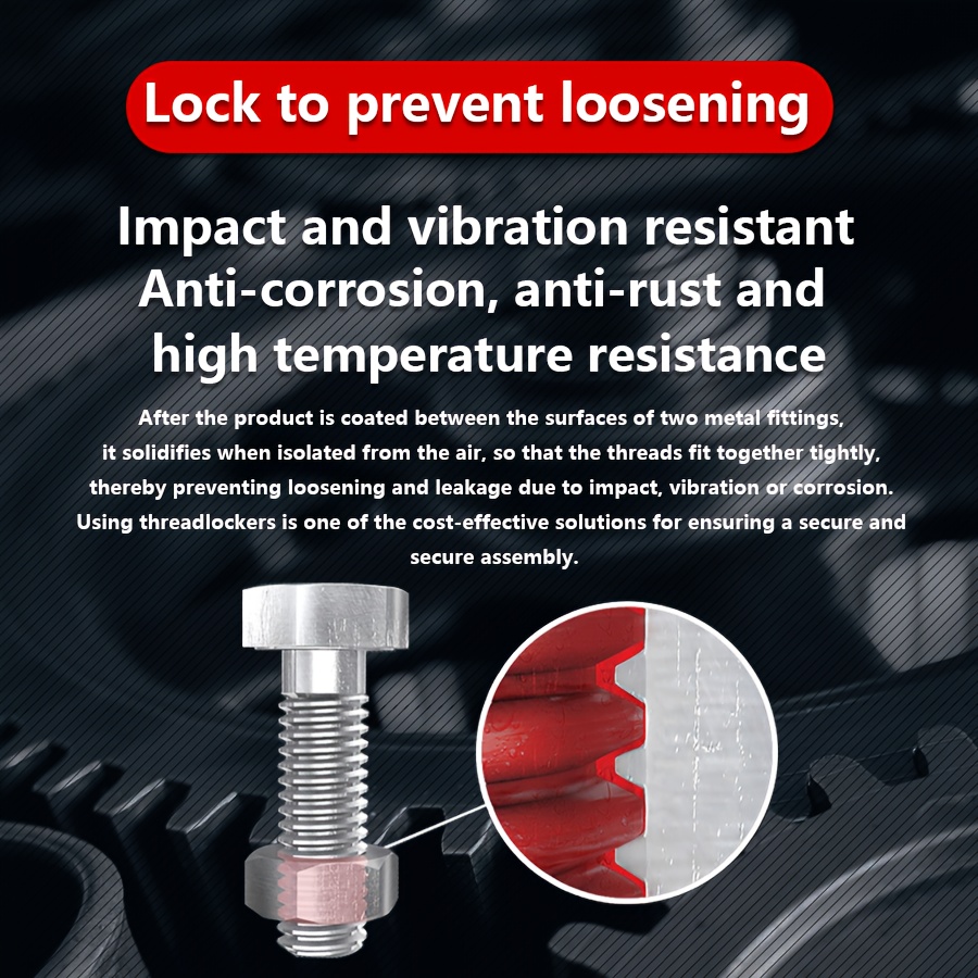 1pc Loctite 222 Threadlocker 50ml Screw Locking, Anti-loosening,  Oil-resistant, Heat-resistant, Anaerobic Adhesive For Screws And Nuts