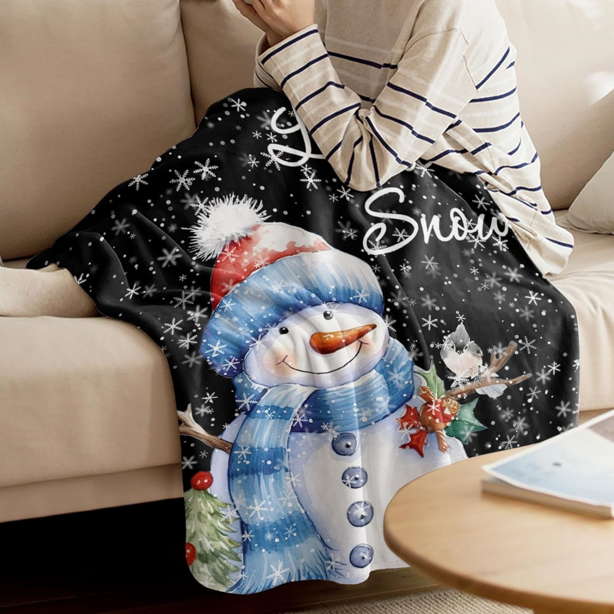 Snowflake blankets hot sale