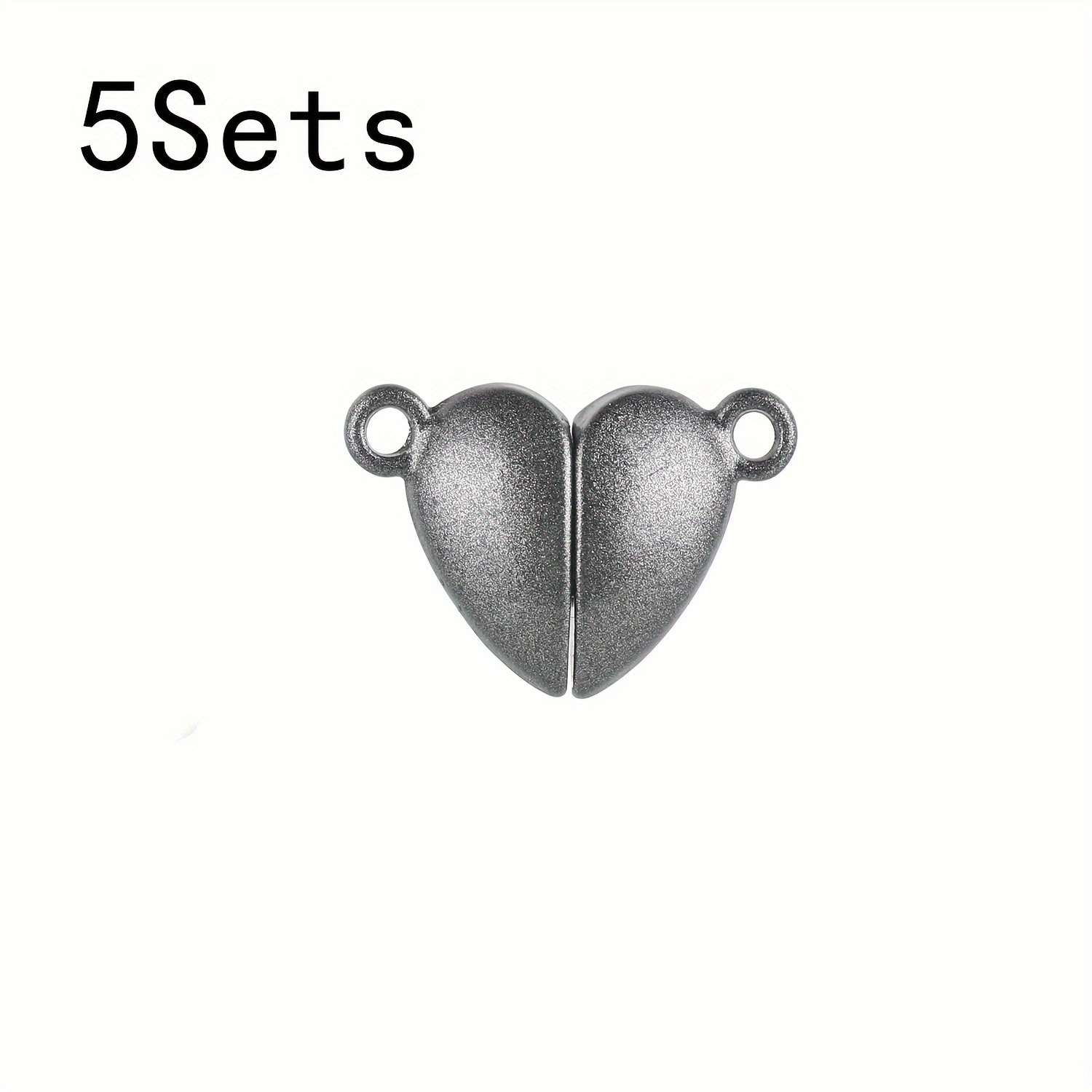 36 Pairs 12 Colors Heart Charms for Jewelry Making Heart Shaped Magnetic  Clasps Connected for DIY Couple Bracelet Necklace Making (16x10.5mm)