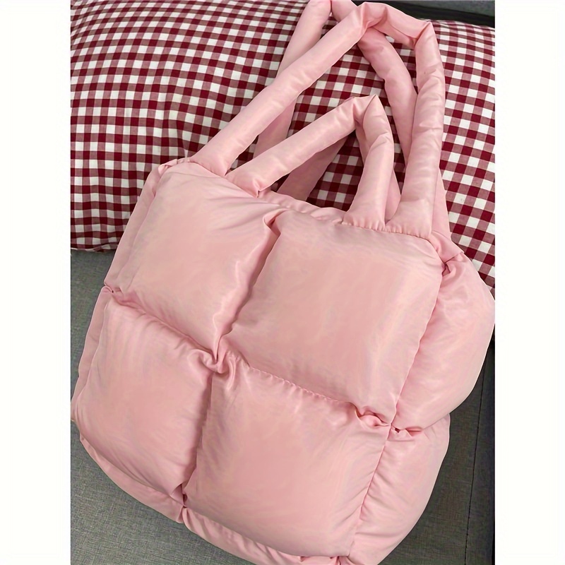 Pink Pilates Puffer Tote Bag – Delululand