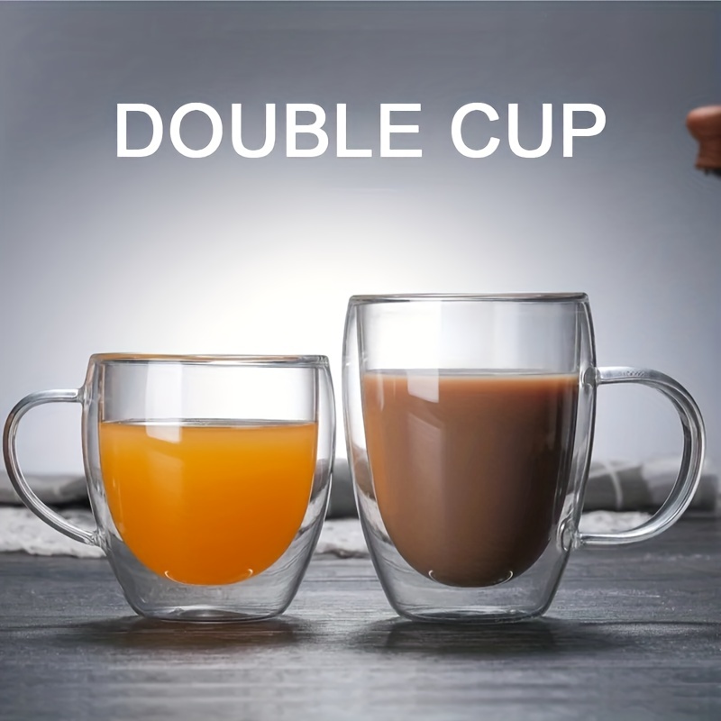 Double Wall Glass Coffee Mugs - Insulated Latte & Cappuccino Cups – Home  Finesse