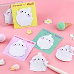 20pcs/pack, Cute Rabbit Simple Cartoon Special-shaped Sticky Notes Office Message Stickers Note Notes Note Paper Note Notes Message Note Paper Stationery Cute Note Strips, Back To School, School Supplies, School, Aesthetic School Supplies, Stationary