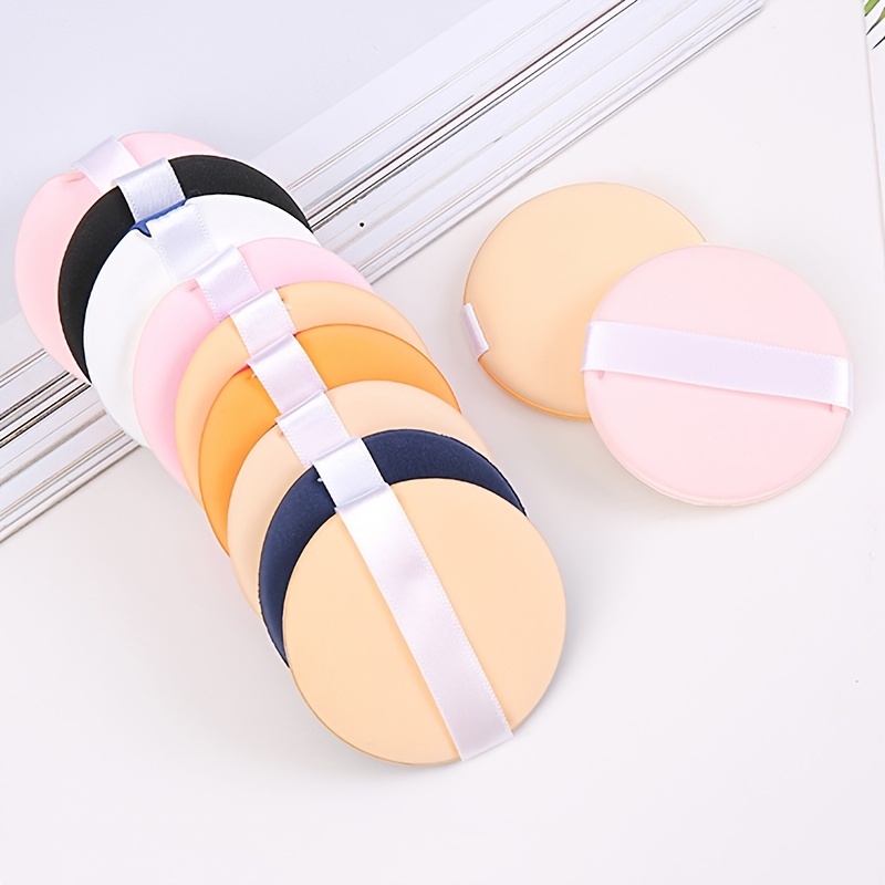 Powder Puffs Face Powder Round Makeup Pads Makeup Puff Bb - Temu Japan