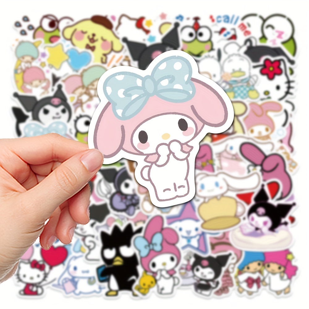 2 Sheets of Hello Kitty 25 Stickers on each Sheet Autocollants Sanrio NEW 
