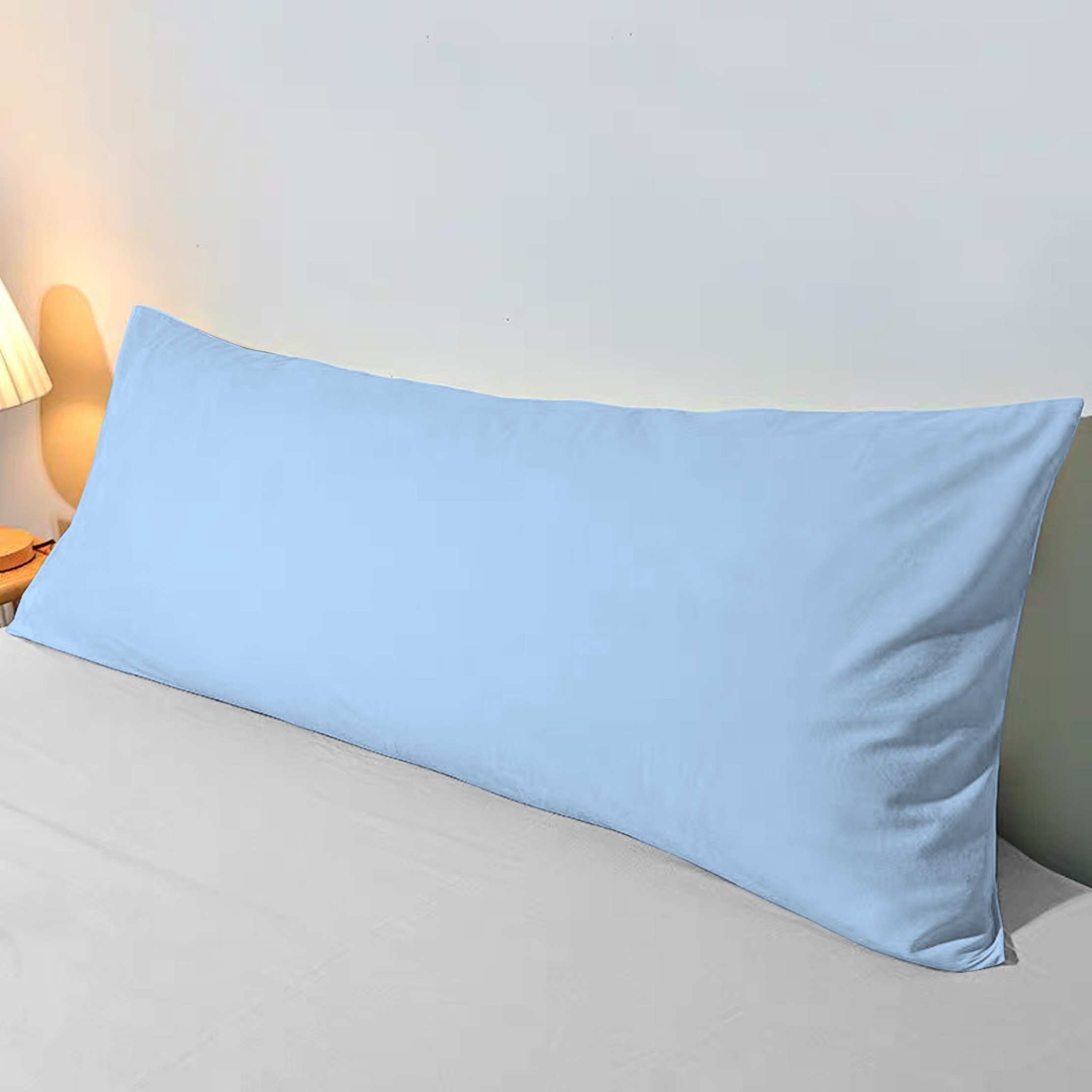 1pc plain brushed long pillowcase without pillow core soft breathable     envelope pillow protector for bedroom sofa home decor details 7