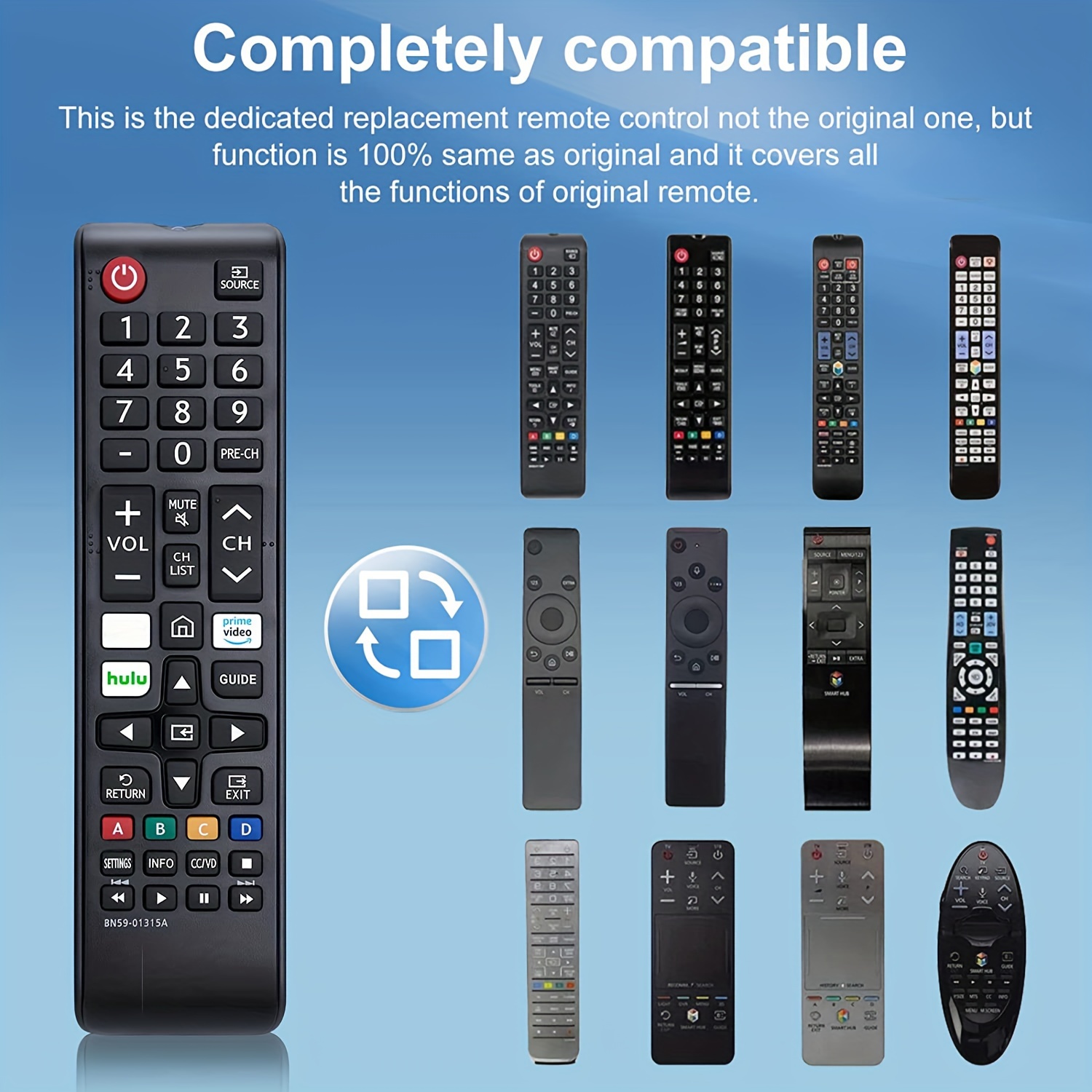 Nuevo Control Remoto Universal Controles Remotos Tv , Reemplazo Compatible Smart  Tv, Led, Lcd, Hdtv, 3d, Series Tv Bn59-01315a, Envío Gratis, Devoluciones  Gratuitas