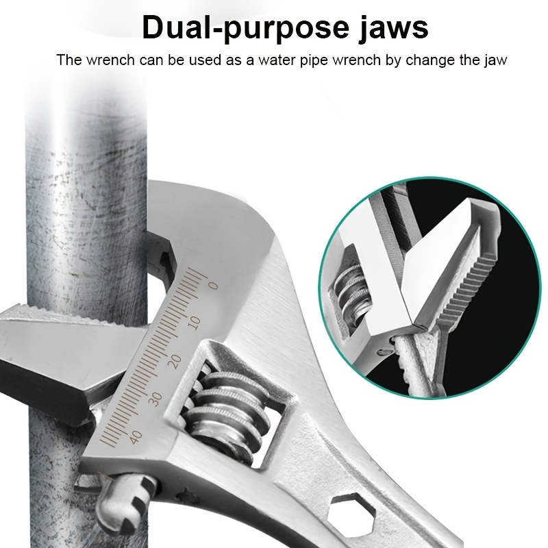 Llave de tubería de 8 pulgadas Llave de fontanería de servicio pesado Llave  de fontanería Herramientas Herramienta de llave de tubería