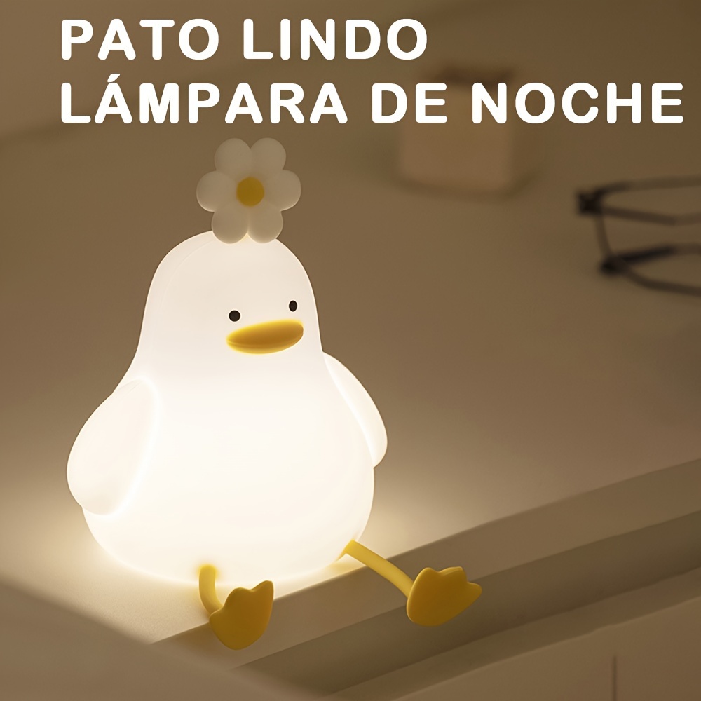 Luz nocturna LED de pato para niños, recargable por USB, lámpara de noche  para habitación de bebé, lámpara de noche para mujeres y bebés, bonita