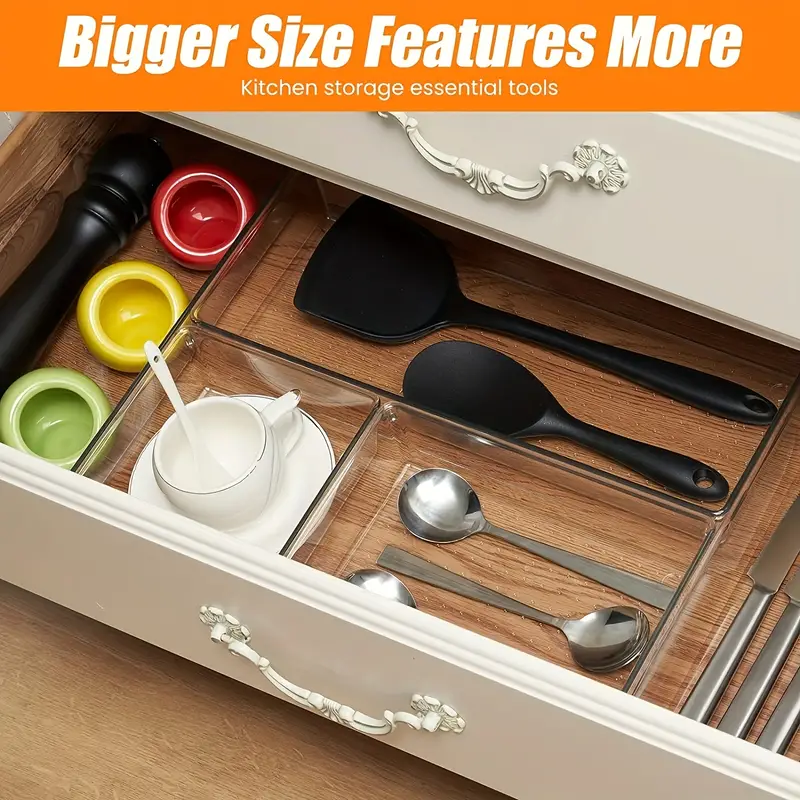 Is That The New Exclusive 1pc Stackable Desk Drawer Organizer Tray Dividers  For Bathroom Vanity Kitchen Office(not set) ??