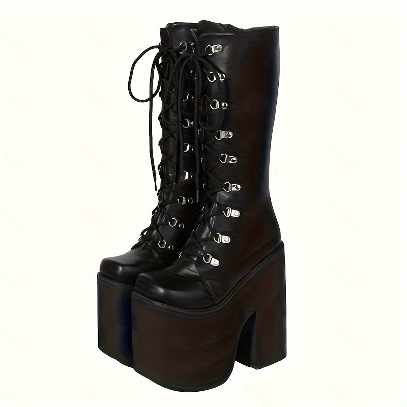 靴 y2k black design zip opium boots y2k black design zip opium boots - メルカリ