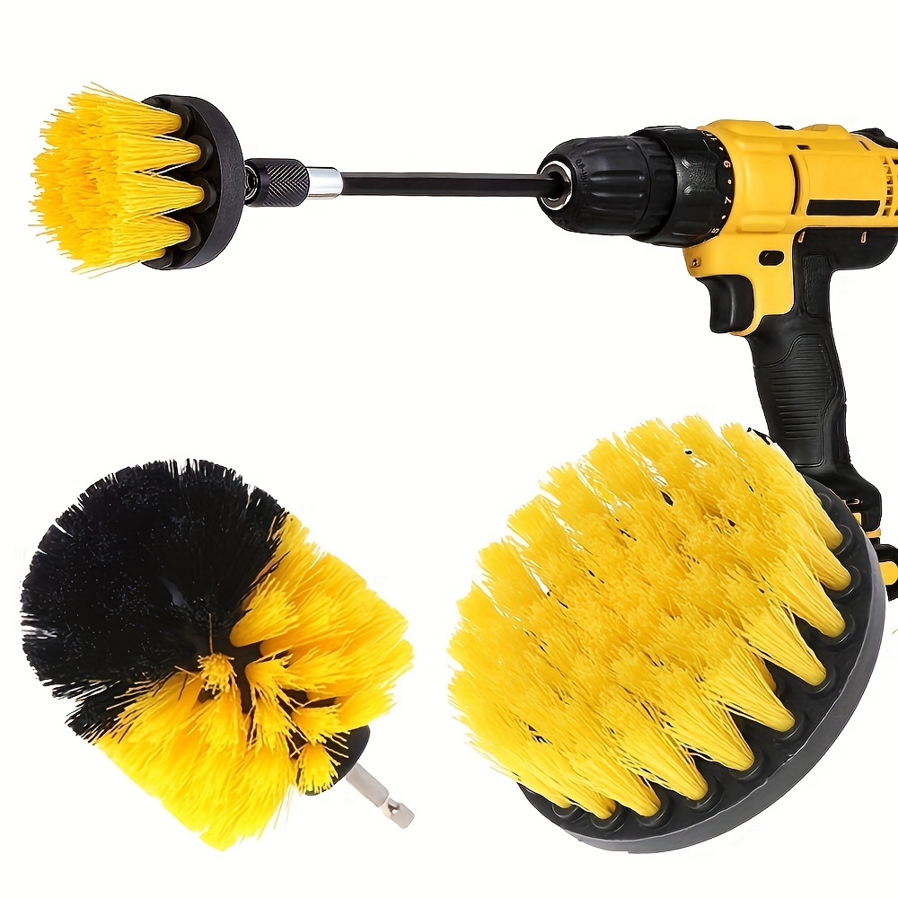 MPM 12 Pcs Drill Brush Attachment Set For Cleaning, Power Scrubber Pad  Sponge Kit With Extend Attachment, For Bathrooms, Kitchens