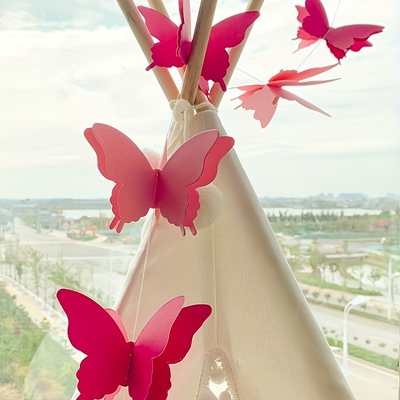 18pcs Butterfly Paper Birthday Party Decoration Set