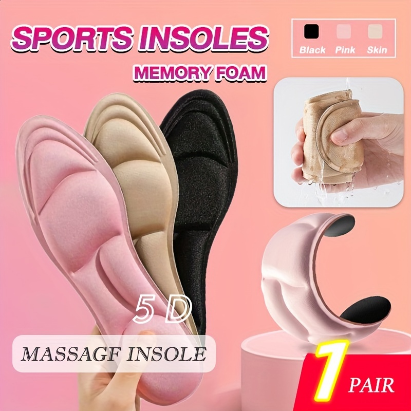 Memory Foam Insole Pad Inserts Heel Post Back Breathable - Temu