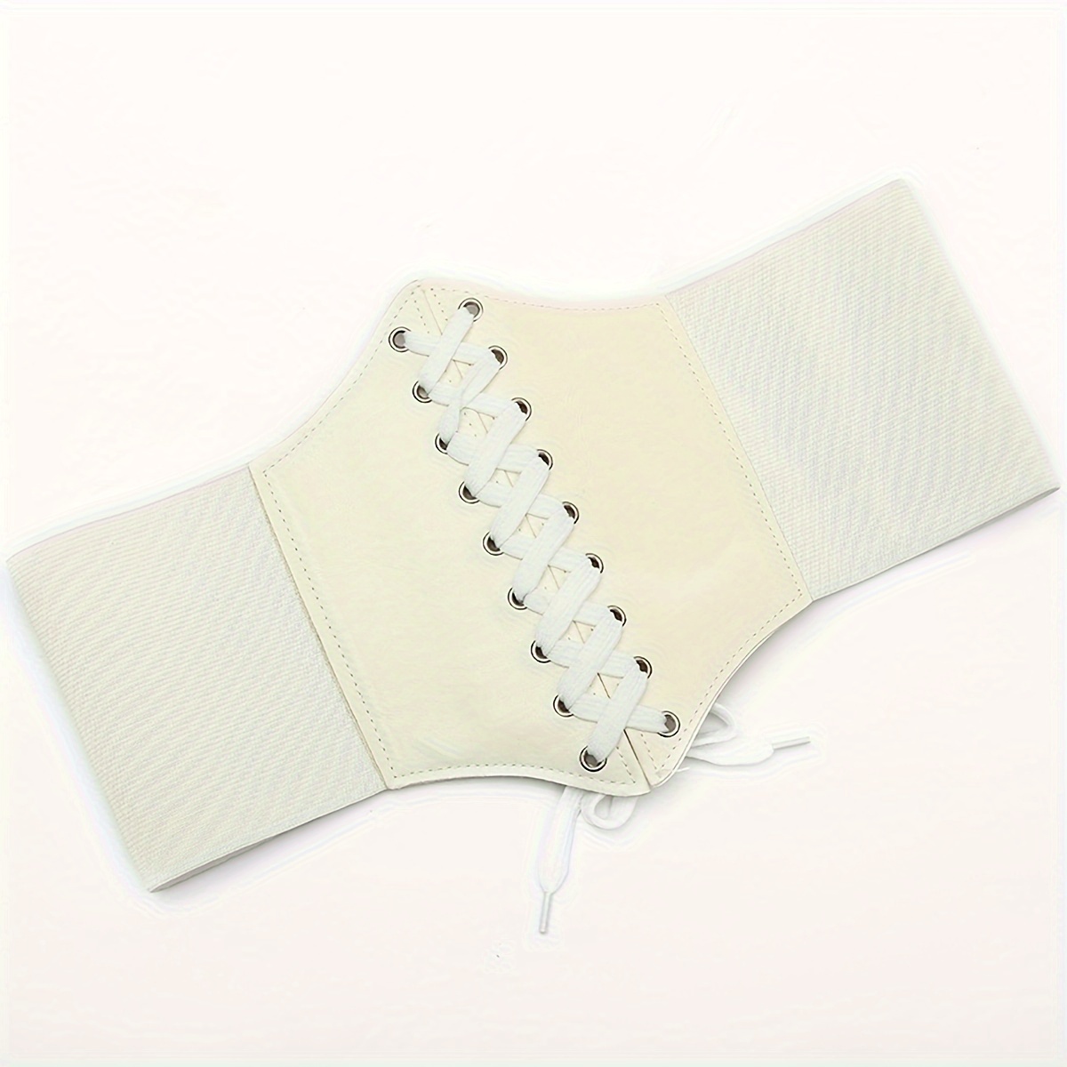 Vintage Solid Color Wide Belts Classic Lace Elastic Corset - Temu