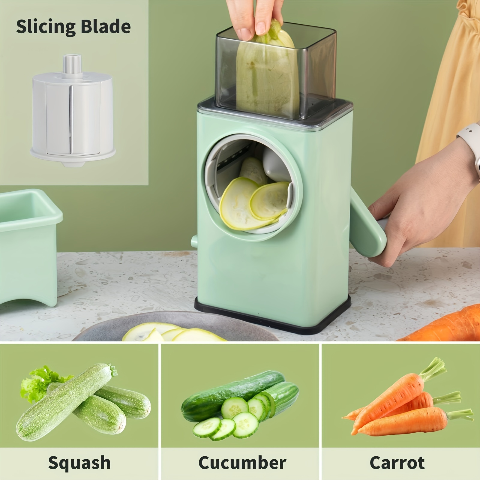 Potato Slicer | Veggie Cutter With Handle | Handheld Kitchen Gadgets For  Carrot, Cheese, Potato, And Vegetable Shredding