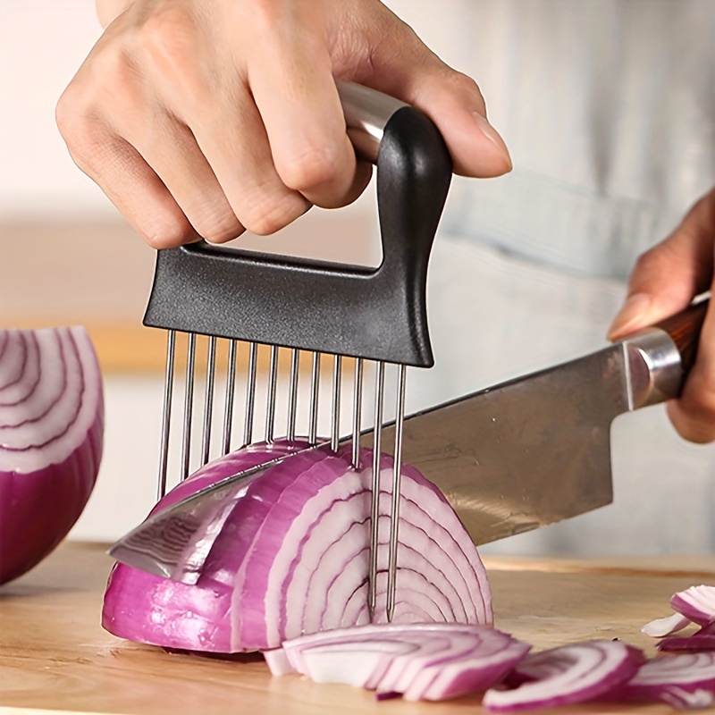Onion Slicer Holder Onion Holder For Slicing Stainless - Temu