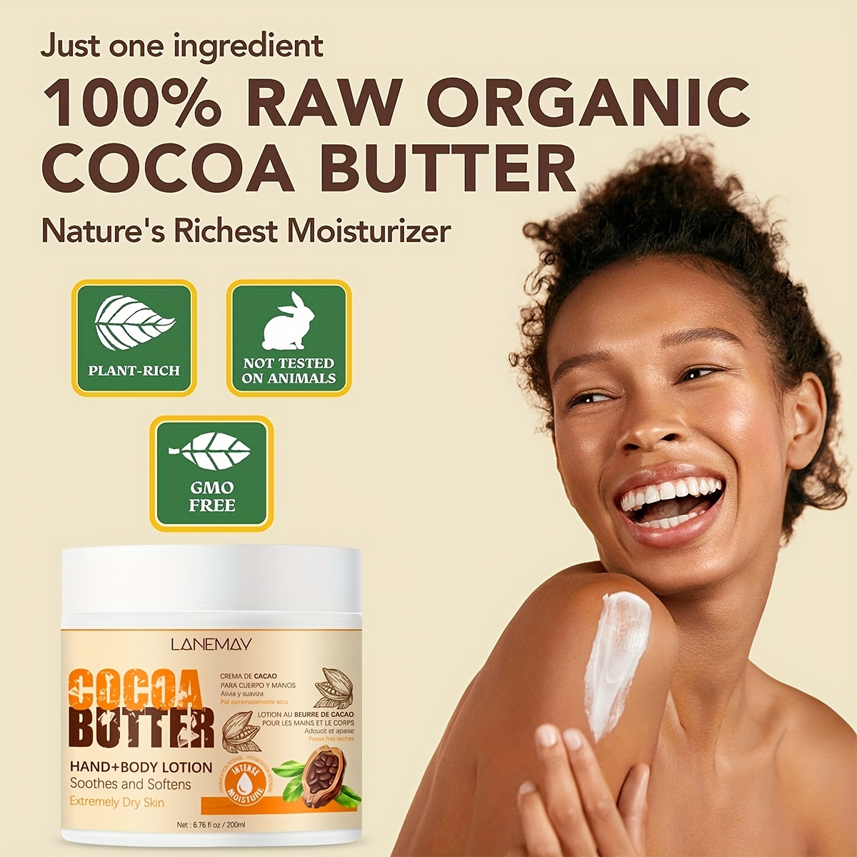 200ml Cocoa Butter Lotion for Dry Skin