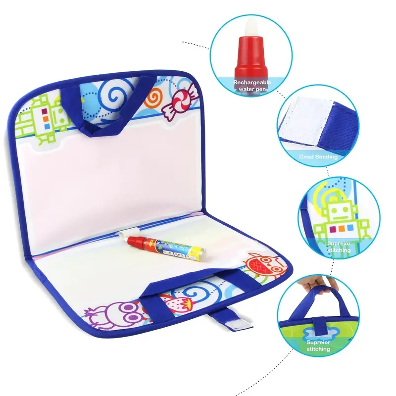 Fun Water Drawing Mat: Keep Your Kids Entertained On Long - Temu