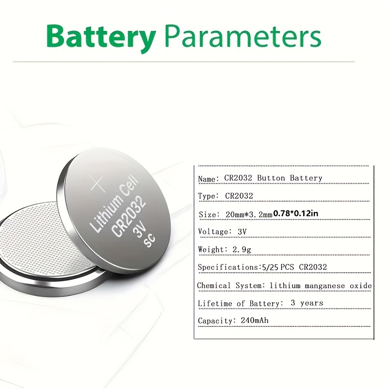 CR2032 Battery: Benefits, Pinout and Datasheet