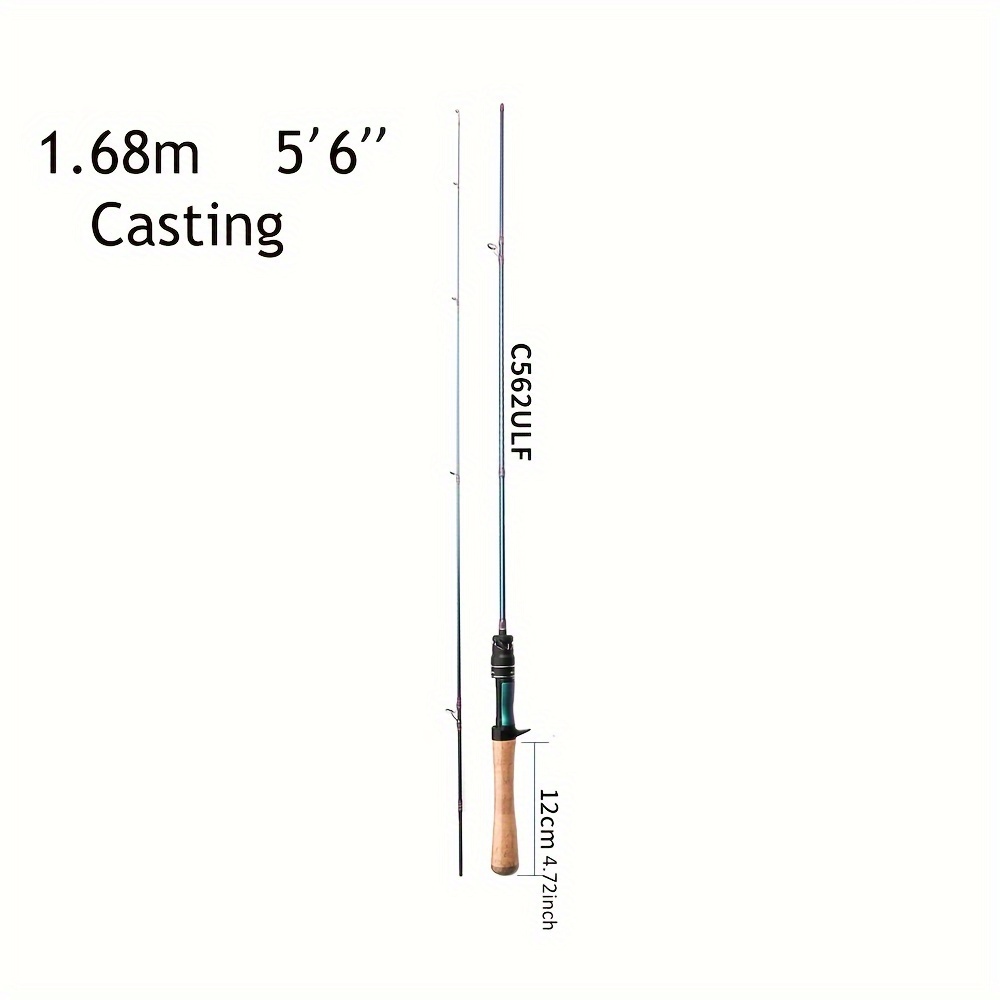 Telescopic Lure Rod Carbon Fiber Spinning/casting Fishing Pole Bait WT 5-40g