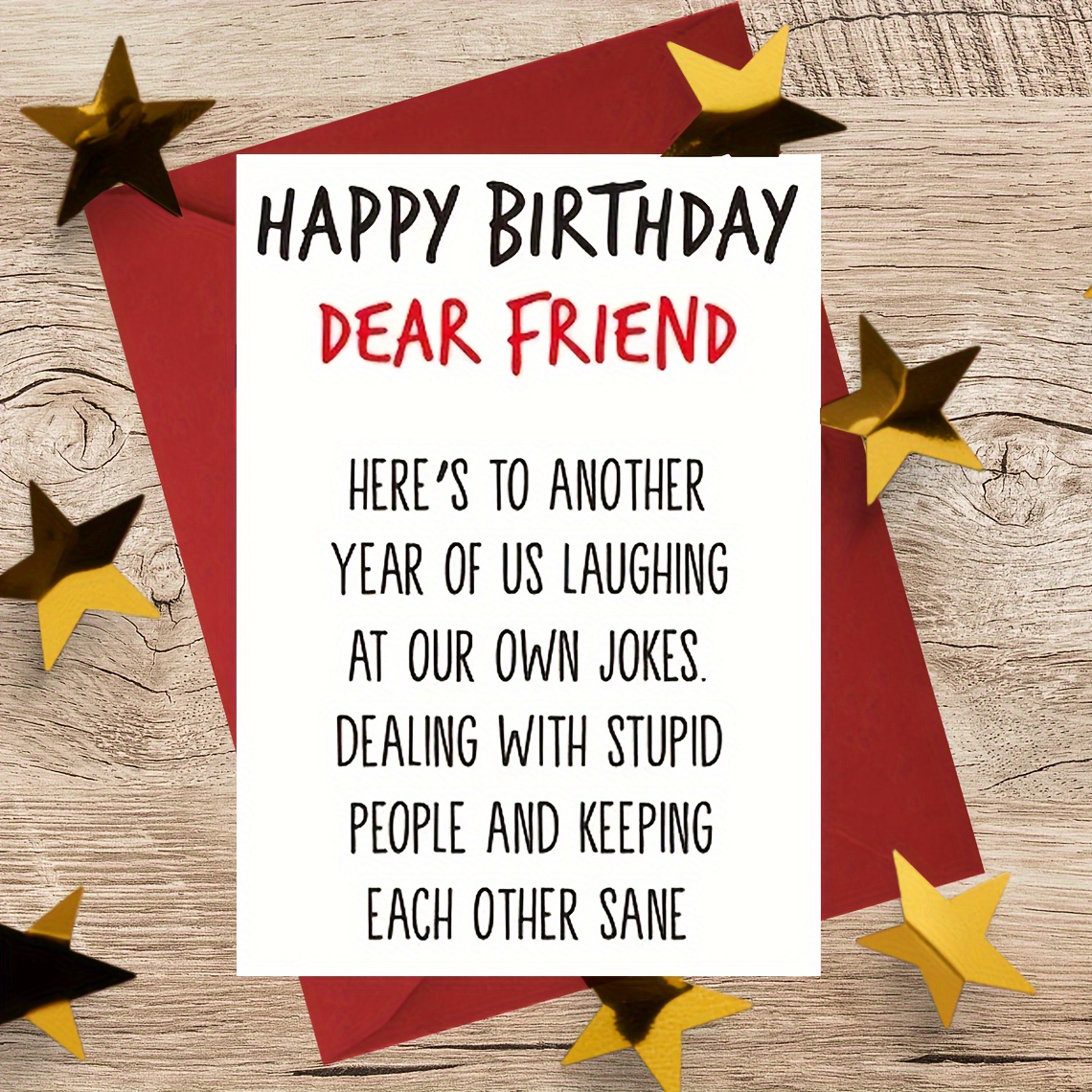 Happy Birthday Card For Dear Friends Suitable For Men And - Temu