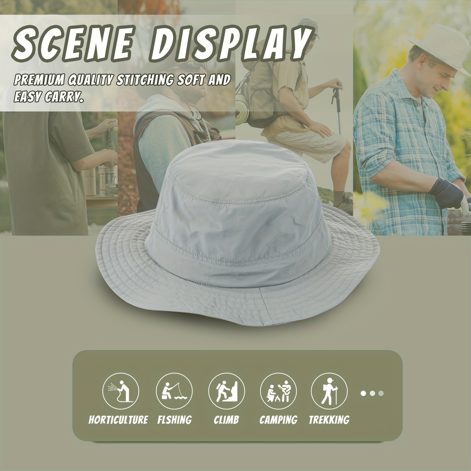 Quick Drying Summer Spring Lightweight Breathable Bucket Hat Mesh