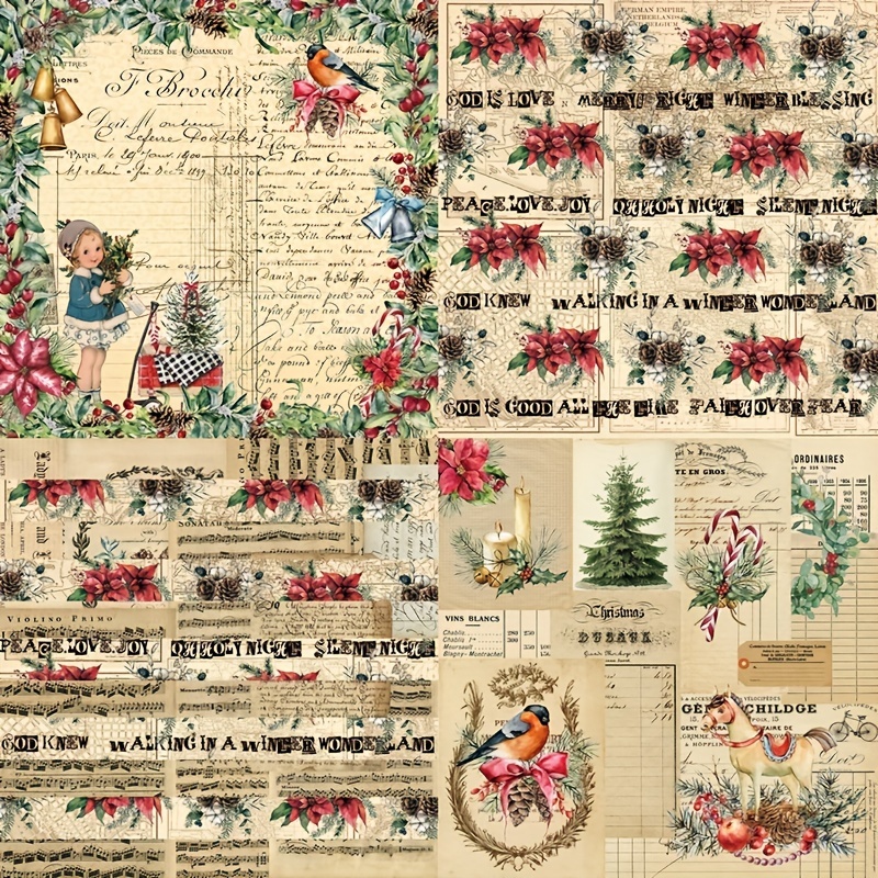 Gothic Christmas Scrapbook Paper · Creative Fabrica