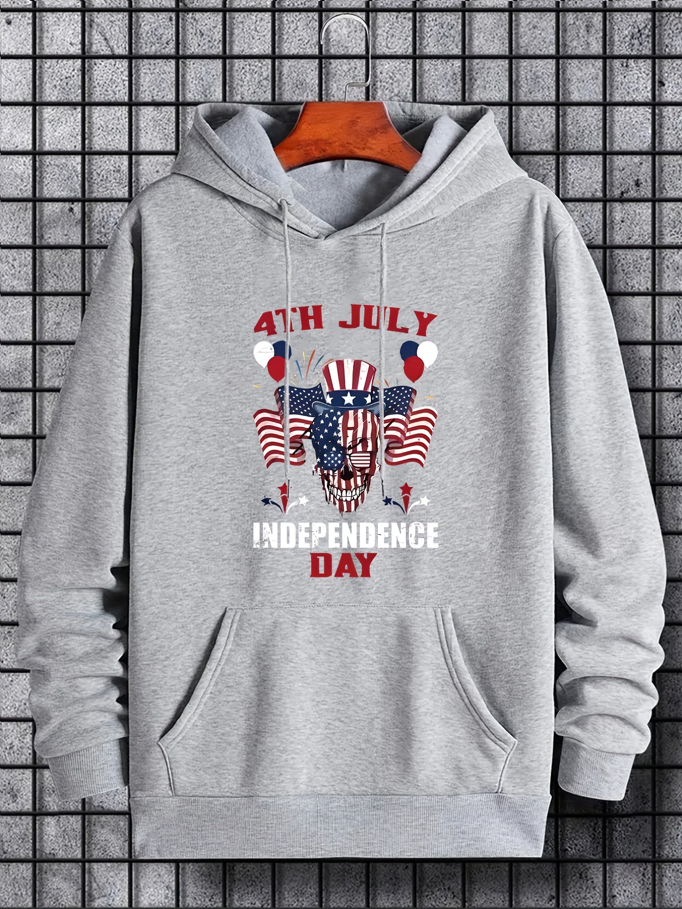 men's patriotic hoodie brown polyester Temu Philippines