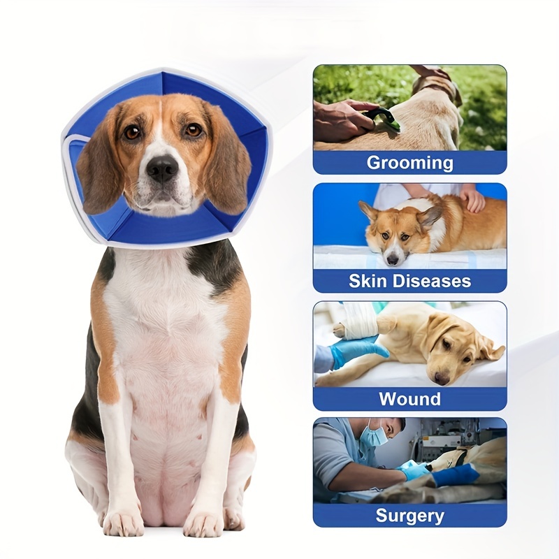 Adjustable Soft Dog Cone Collar Post surgery Recovery - Temu