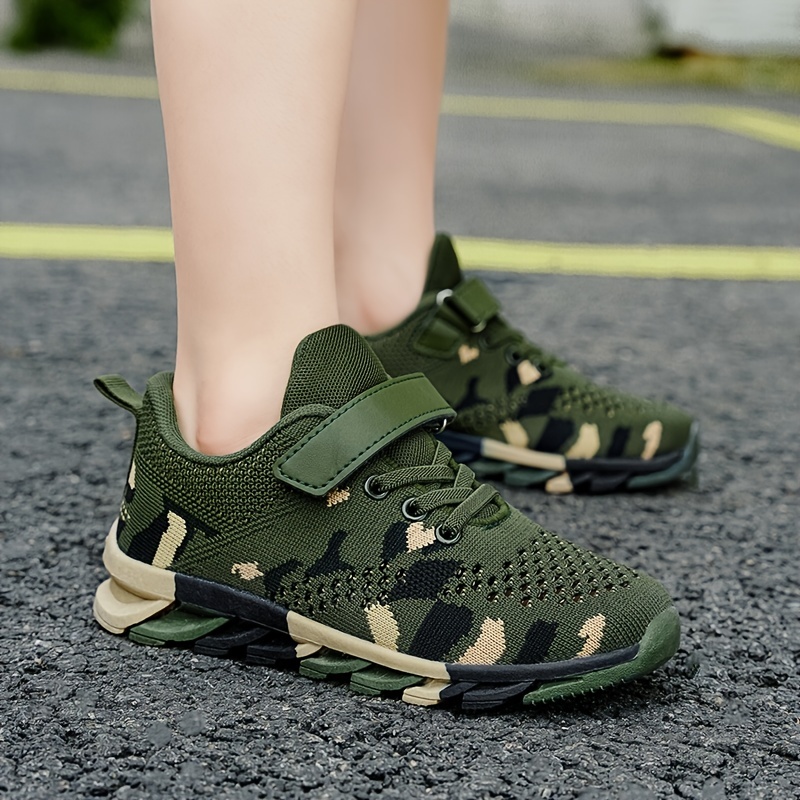 Chaussures Course Style Militaire Camouflage Gar on Baskets Temu