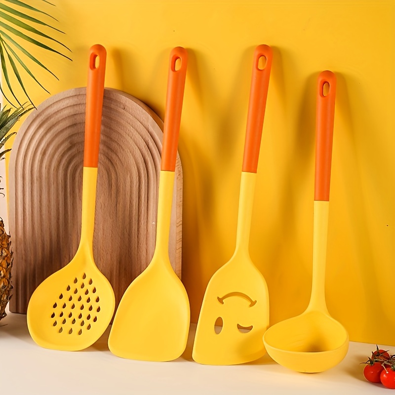 Silicone Pot Shovel Set Household High Temperature Resistant - Temu