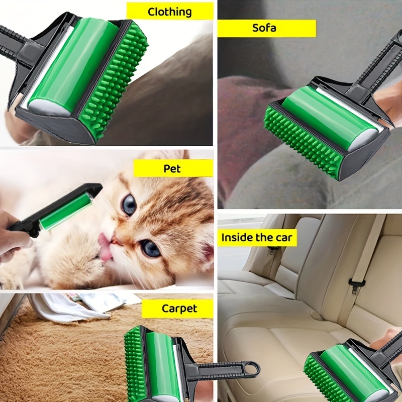 Removedor de pelo de mascotas, rodillo reutilizable para quitar pelo de  mascotas, removedor de pelo de gatos y perros para sofá, muebles