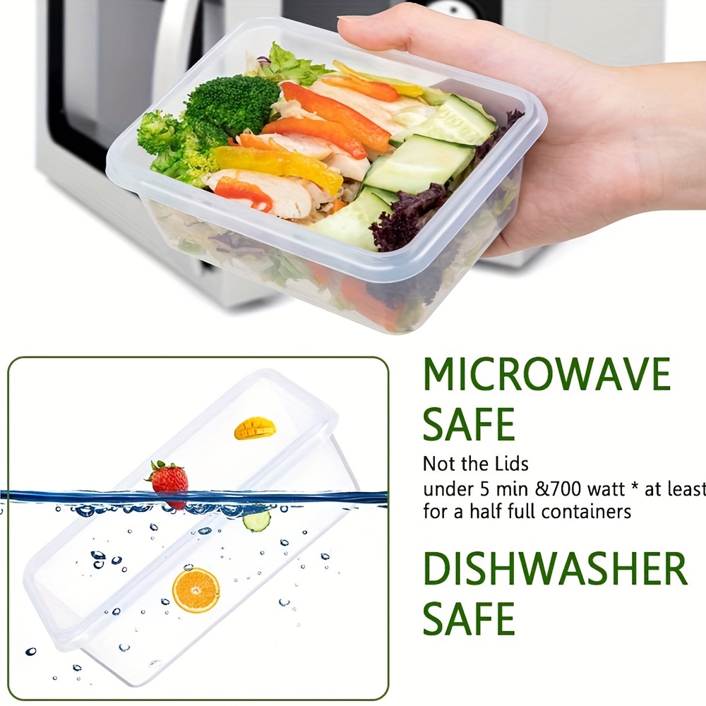 Lunch Boxes, Transparent Refrigerator Storage Boxes, Fresh-keeping Box For  Fruits, Vegetables, Meat, Eggs, Ginger, Garlic, Microwave Safe And  Dishwasher Safe, Kitchen Utensil For Organized Food Storage, Kitchen  Supplies - Temu