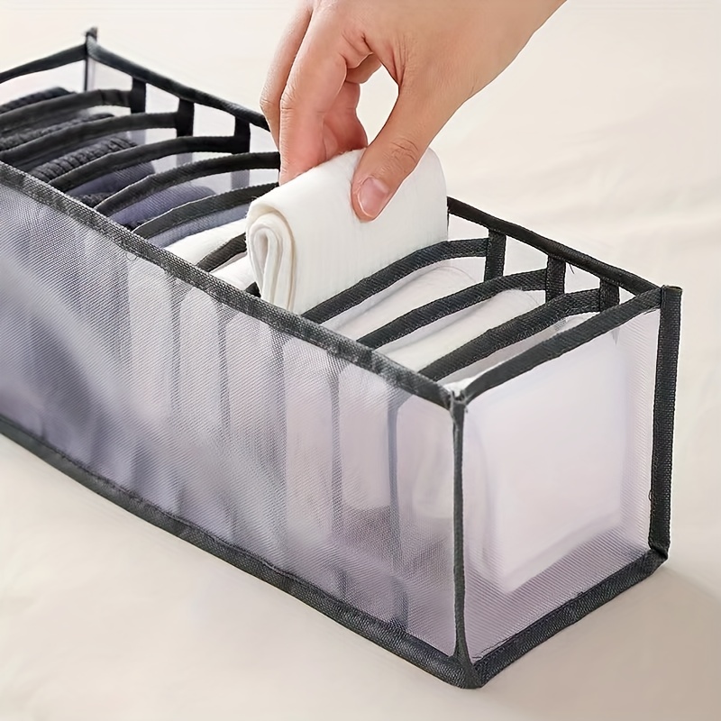 3 Piece Underwear Drawer Organizer for Bras Socks Ties Belts