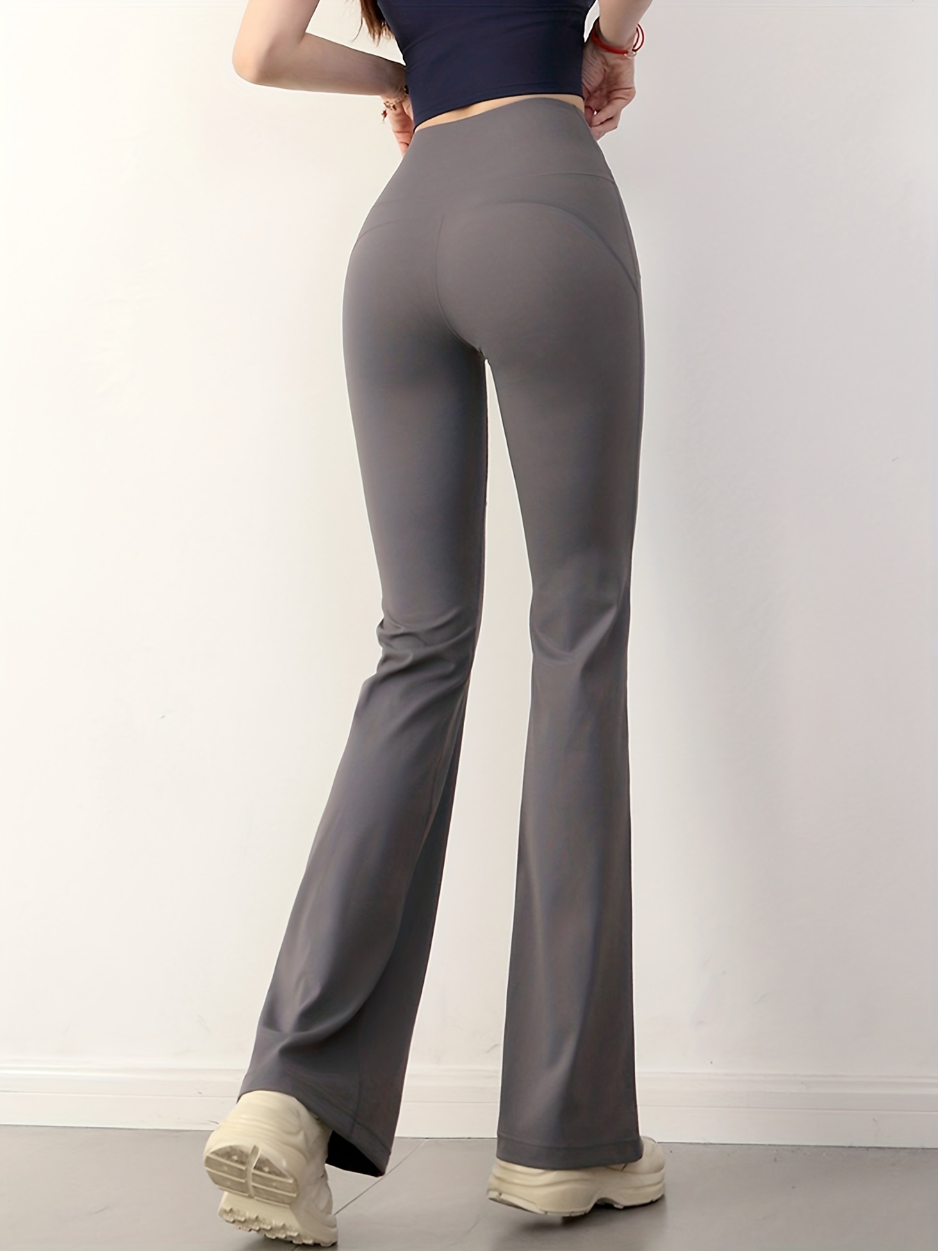 Solid Color High Waisted Tummy Control Pants