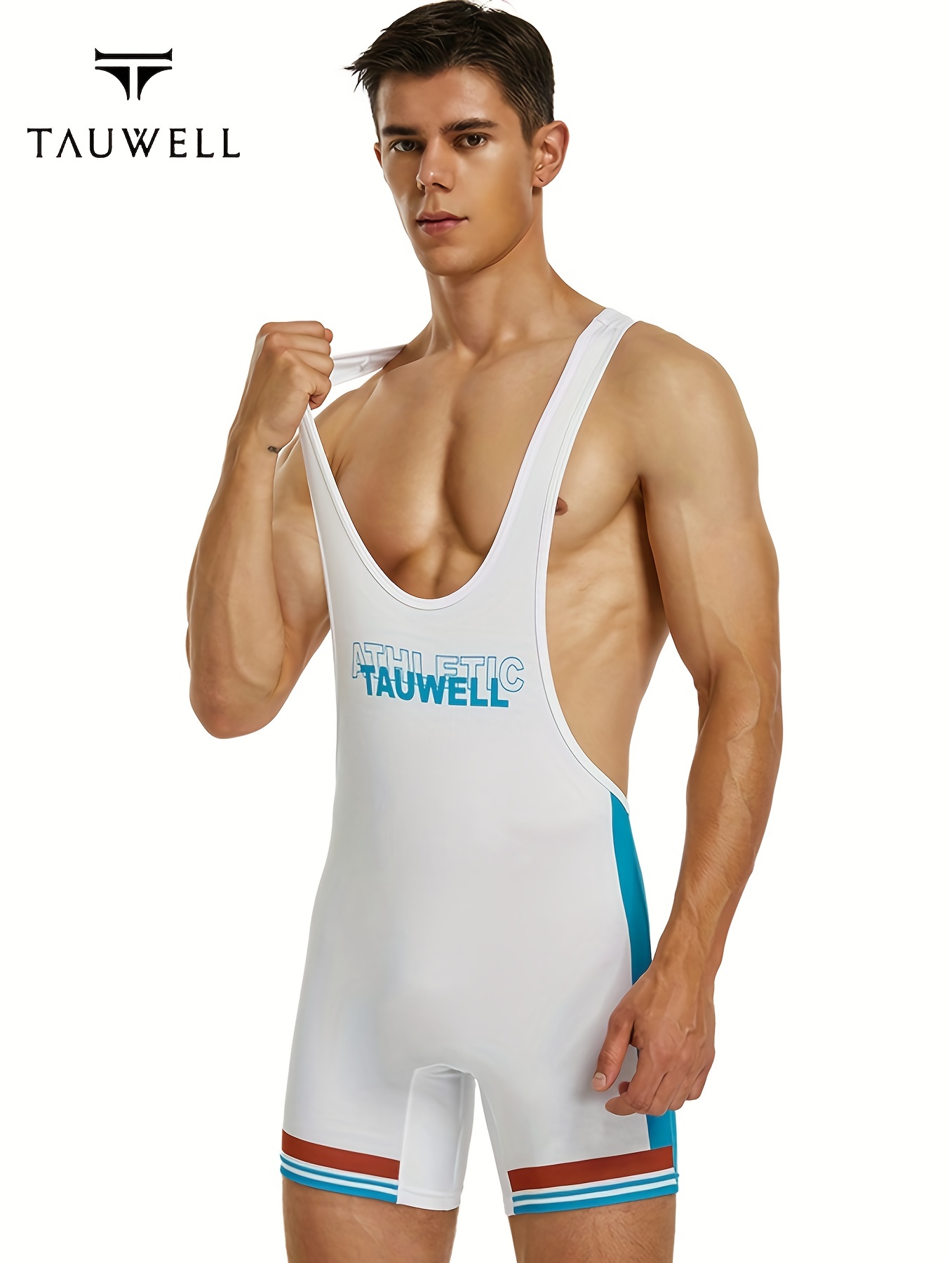 Wrestling Bodysuit Singlet Jersey Soft One Piece Swimsuit Gym Men Exercise  Suit