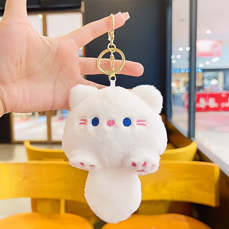 Plush cat online keychain