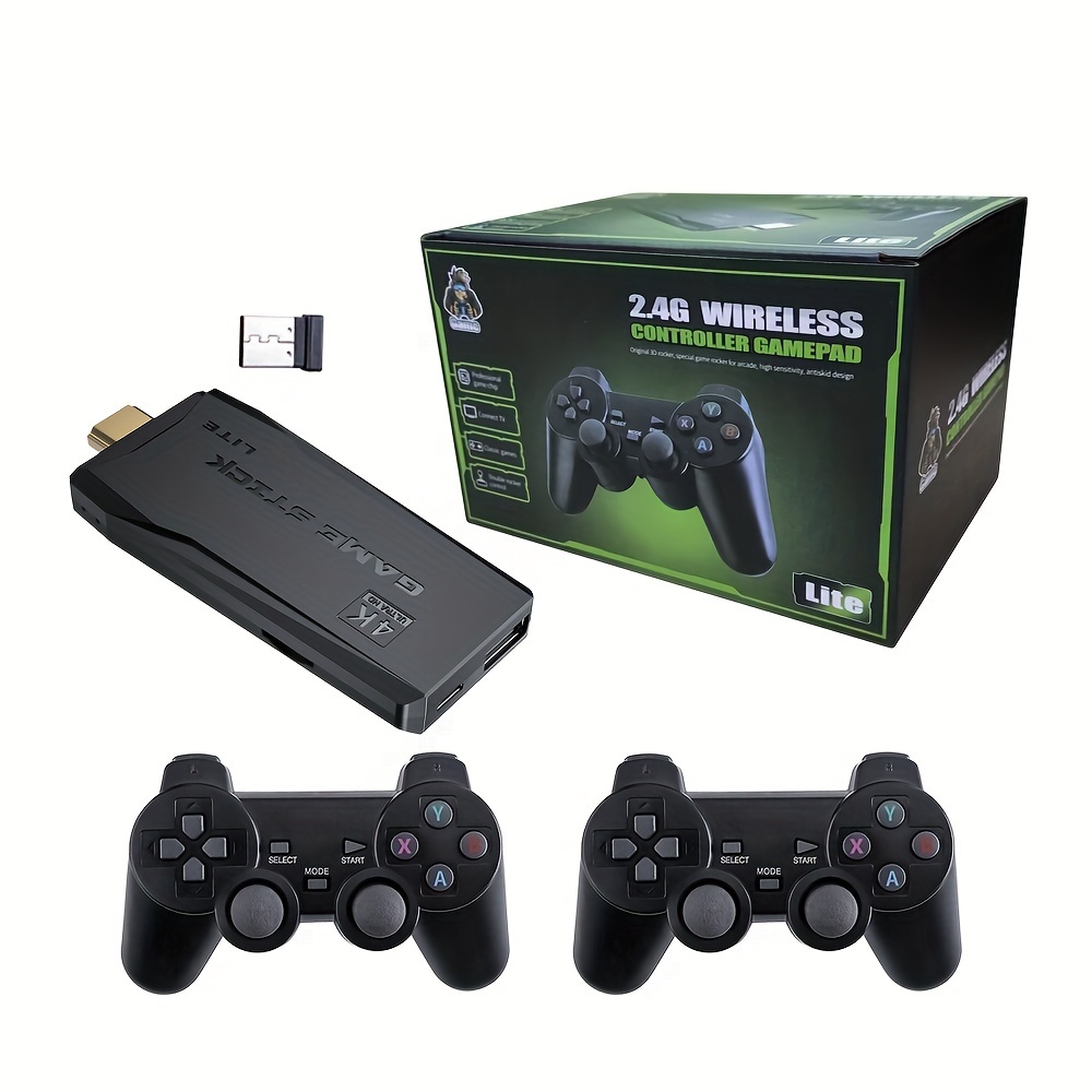  Retro Game Console 20,000+ Games, Retro Play Game Stick,  Nostalgia Stick Game, Plug and Play Video Game Stick, 4K HDMI Output,  Premium Competitive Level Dual Controllers : Toys & Games