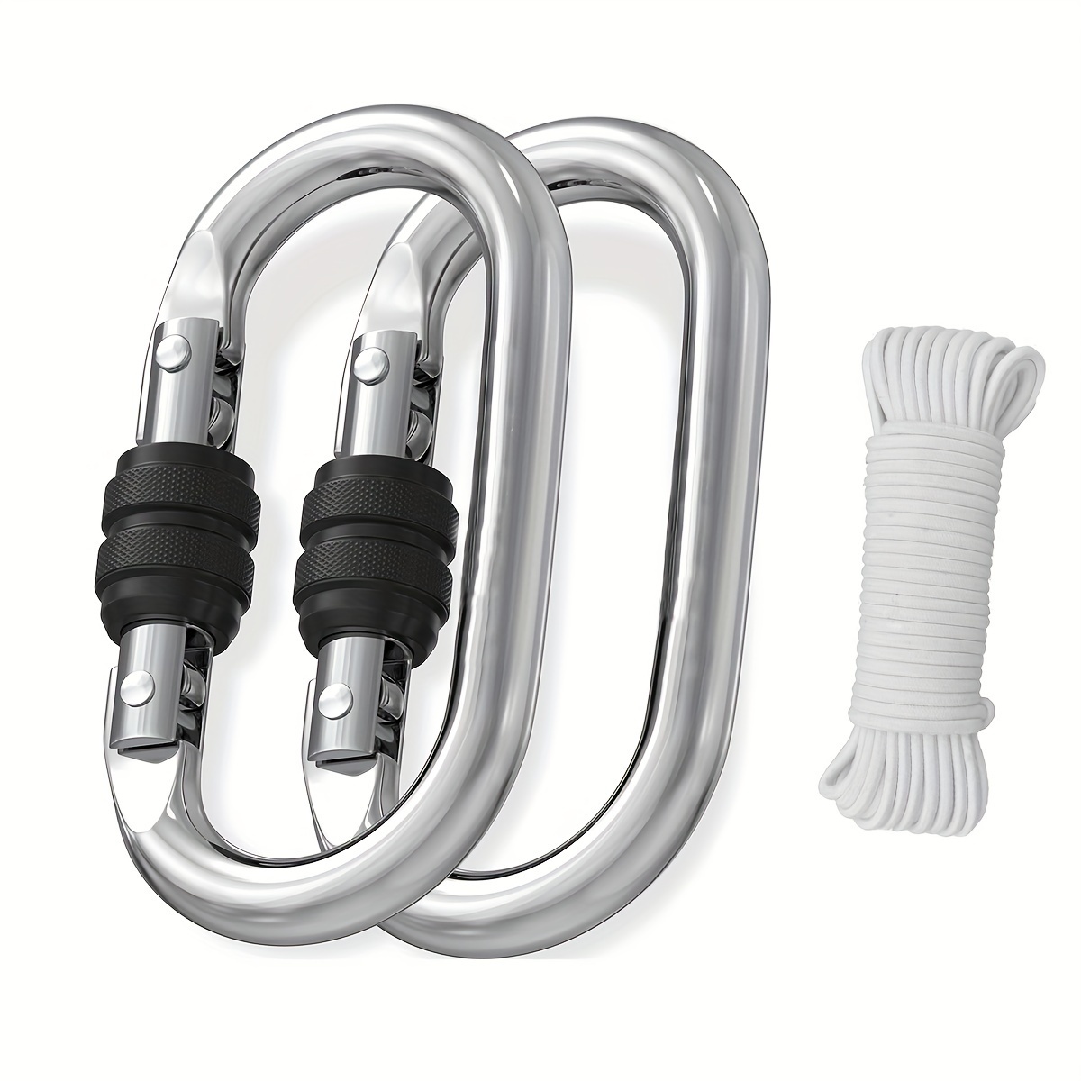 High Strength Outdoor Safety Climbing Rope Carabiner Hooks - Temu