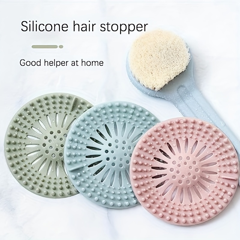 Hair Catcher Durable Silicone Hair Stopper Shower Drain - Temu