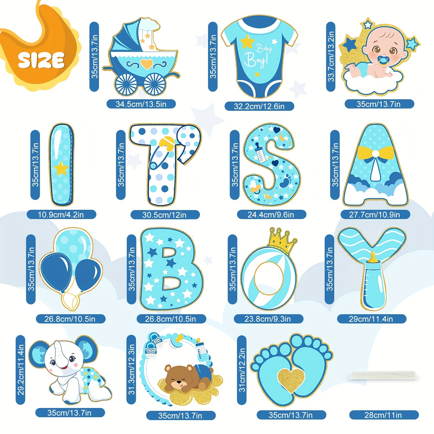 Baby Boy Scrapbook Stickers 