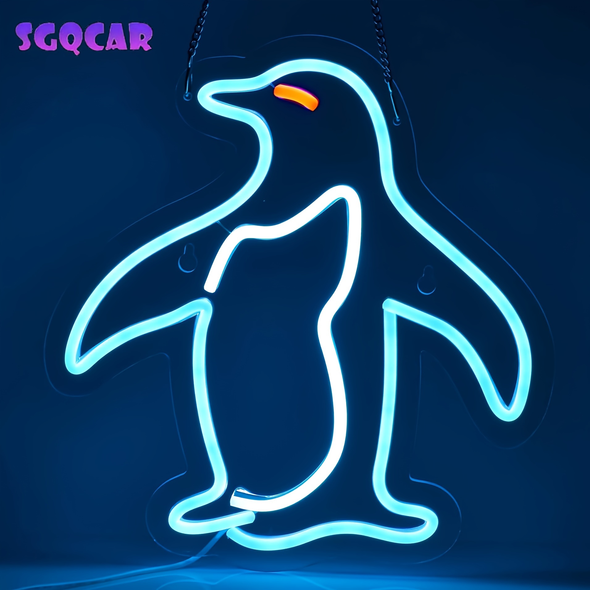 Neon penguin outlet light